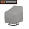 Modern Leisure Garrison Patio Swivel Lounge Chair Cover, Waterproof, 37.5 in. L x 39.25 in. W x 38.5 in. H, Granite 2997 - alternate 1